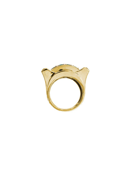 Fiorina Jewellery Martini Ring Emerald Side View