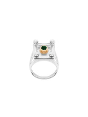 Fiorina Jewellery College Ring Emerald Top Side
