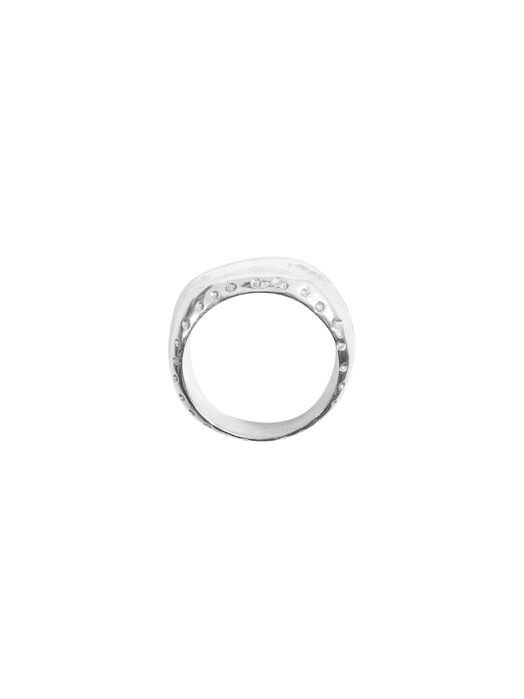 Fiorina Jewellery Men's Roman Numeral Ring Side View