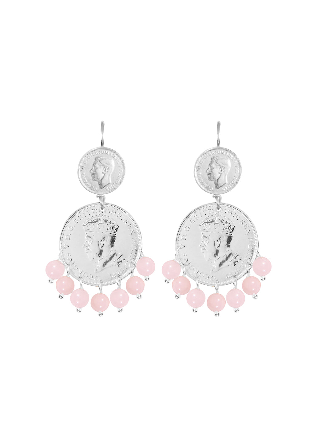 Fiorina Jewellery Mini Marrakesh Earrings Pink Opal