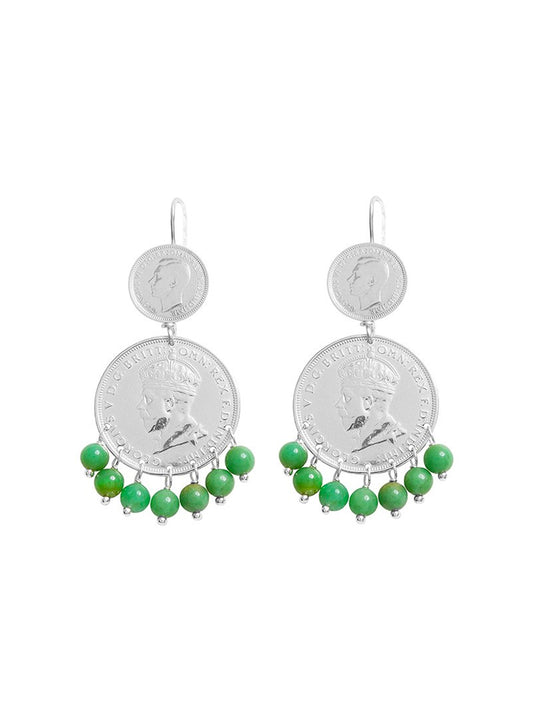 Fiorina Jewellery Mini Marrakesh Earrings Chrysoprase