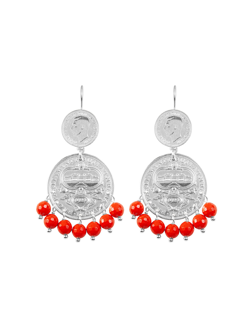 Fiorina Jewellery Mini Marrakesh Earrings Coral