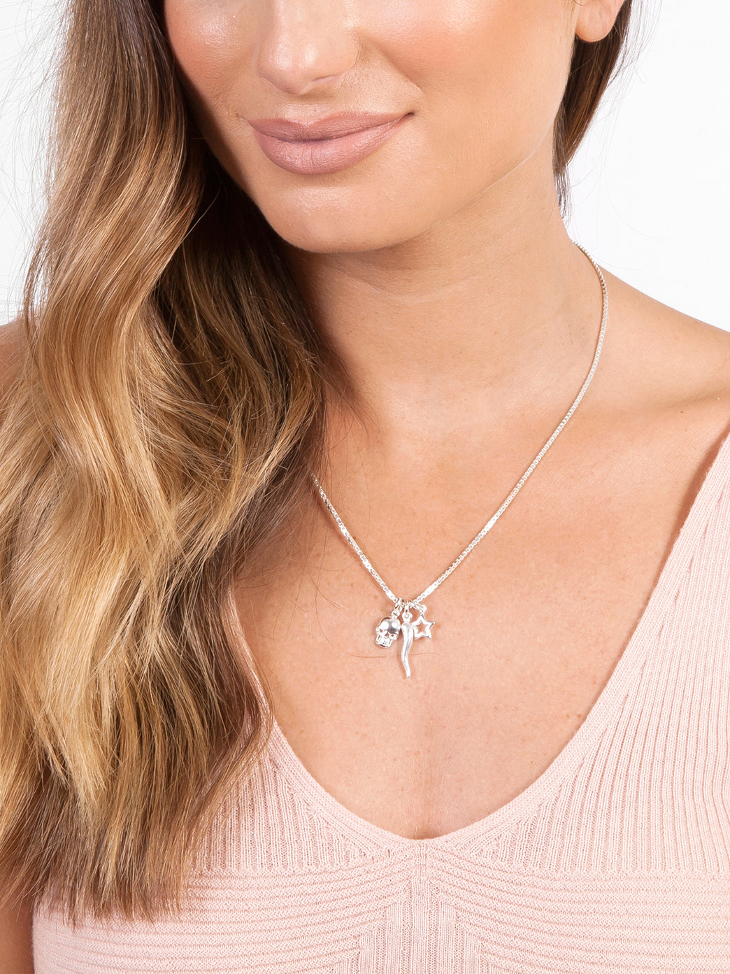 Fiorina Jewellery Mini Charm Necklace Tough Model