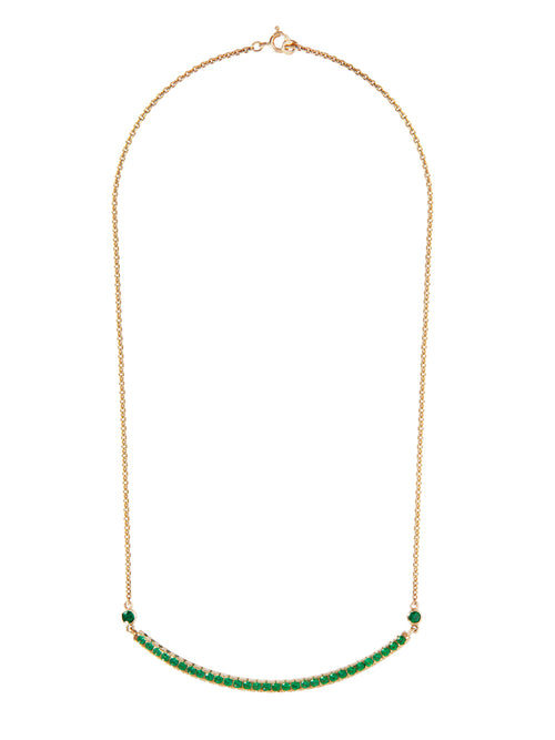 Fiorina Jewellery Monster Arc Necklace Emerald