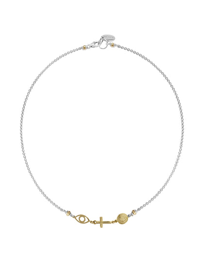 Fiorina Jewellery Mosaic Cross Necklace