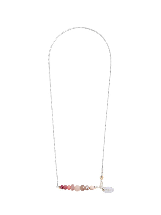 Fiorina Jewellery Ombre Necklace Pink Stones