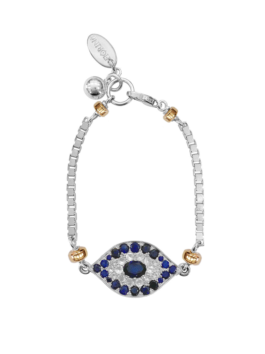 Fiorina Jewellery Oracle Eye Bracelet Blue and White Sapphire