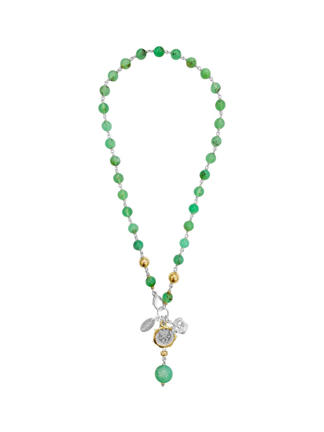 Fiorina Jewellery Precious Pearlina Necklace Chrysoprase