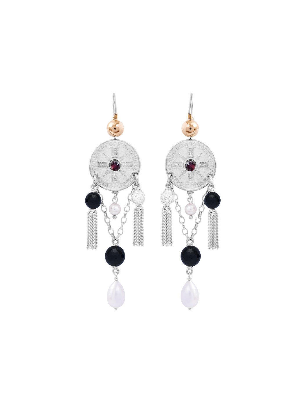 Fiorina Jewellery Raj Princess Earrings Black Onyx