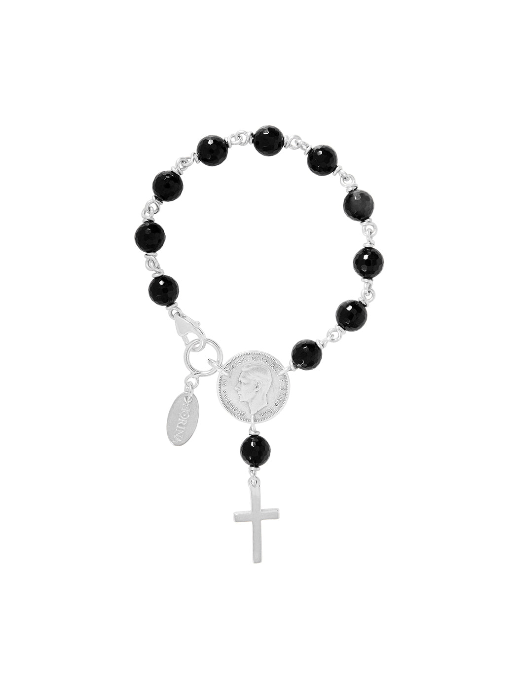 Fiorina Jewellery Rosary Bracelet 8mm Black Onyx