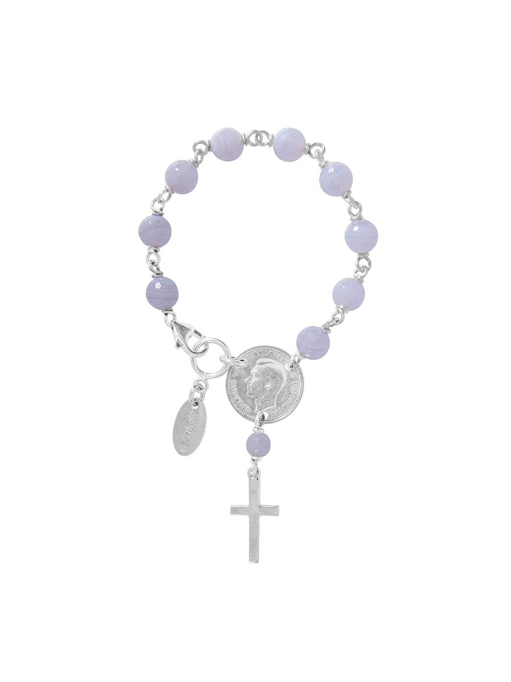 Fiorina Jewellery Rosary Bracelet 8mm Chalcedony