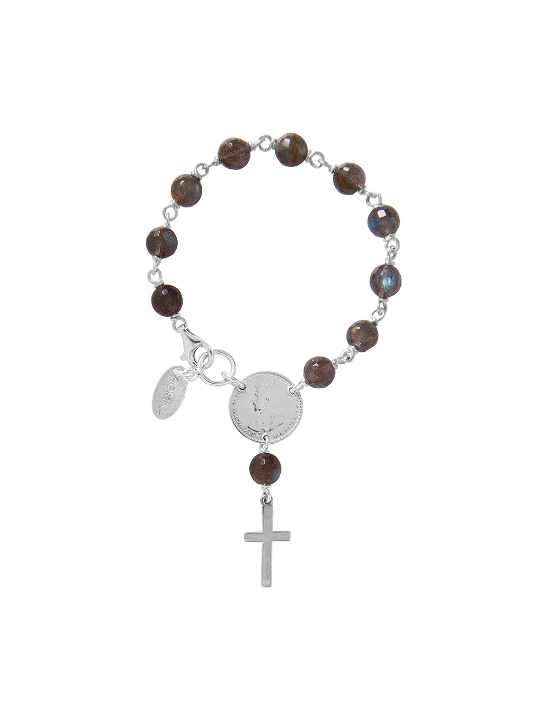 Fiorina Jewellery Rosary Bracelet 8mm Labradorite