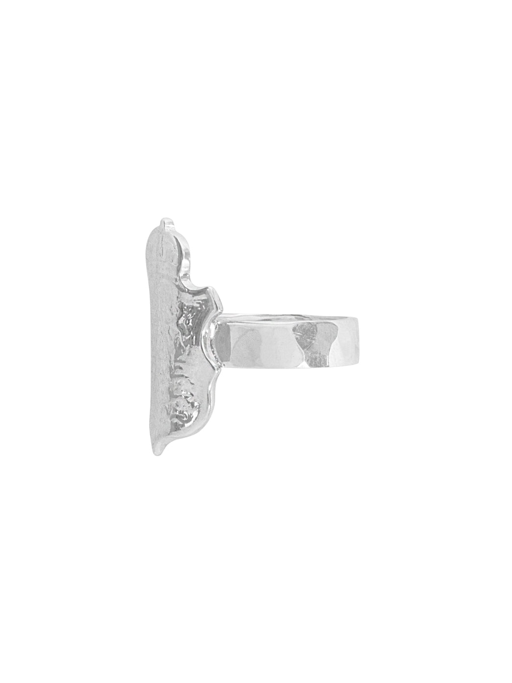 Fiorina Jewellery Shield Ring Side View
