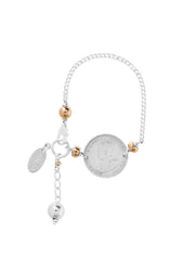 Fiorina Jewellery Shilling Heads Up Bracelet