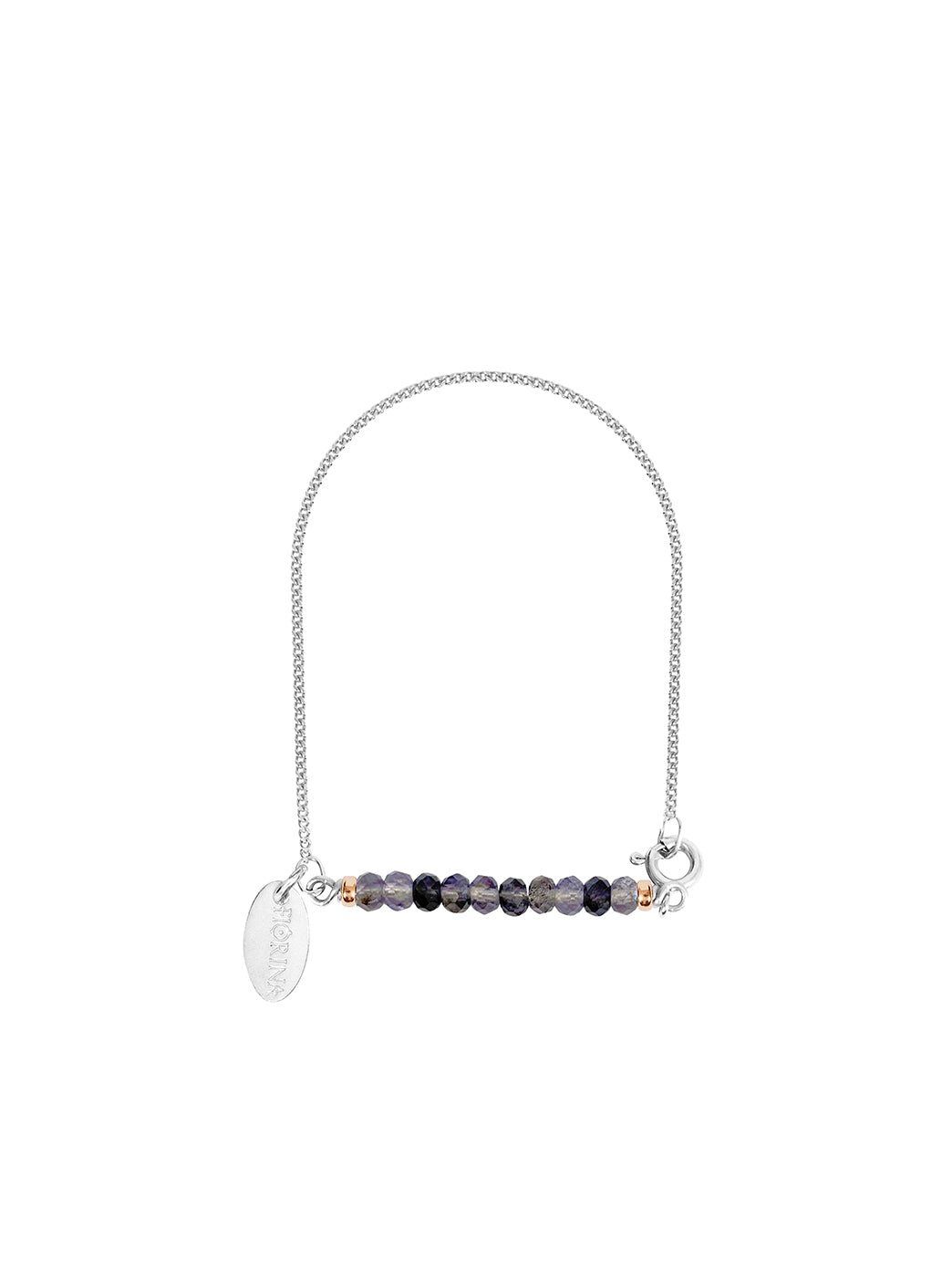 Fiorina Jewellery Silver Friendship Bracelet Iolite