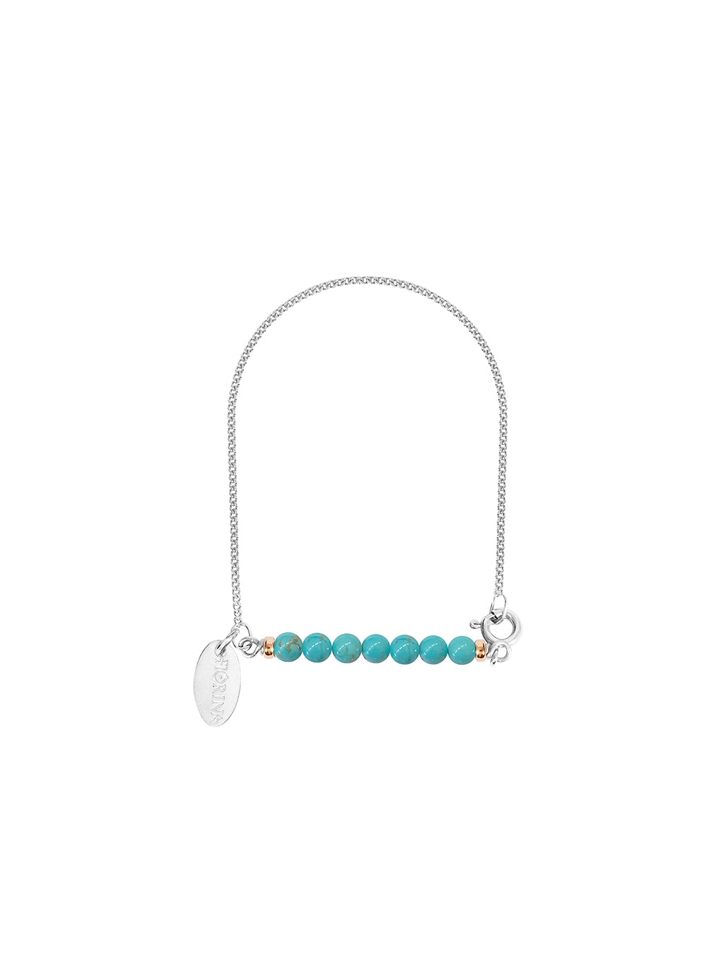 Fiorina Jewellery Silver Friendship Bracelet Turquoise