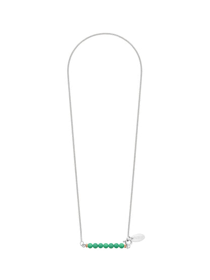 Fiorina Jewellery Silver Friendship Necklace Chrysoprase