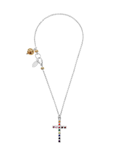 Fiorina Jewellery Simple Chakra Cross Necklace