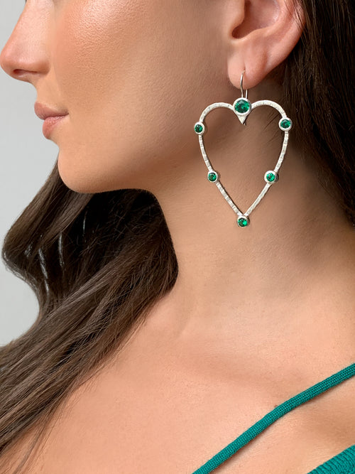 Fiorina Jewellery Tivoli Heart Earrings Model