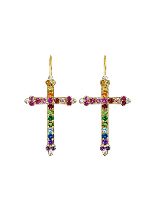 Fiorina Jewellery Victoria Cross Chakra Earrings