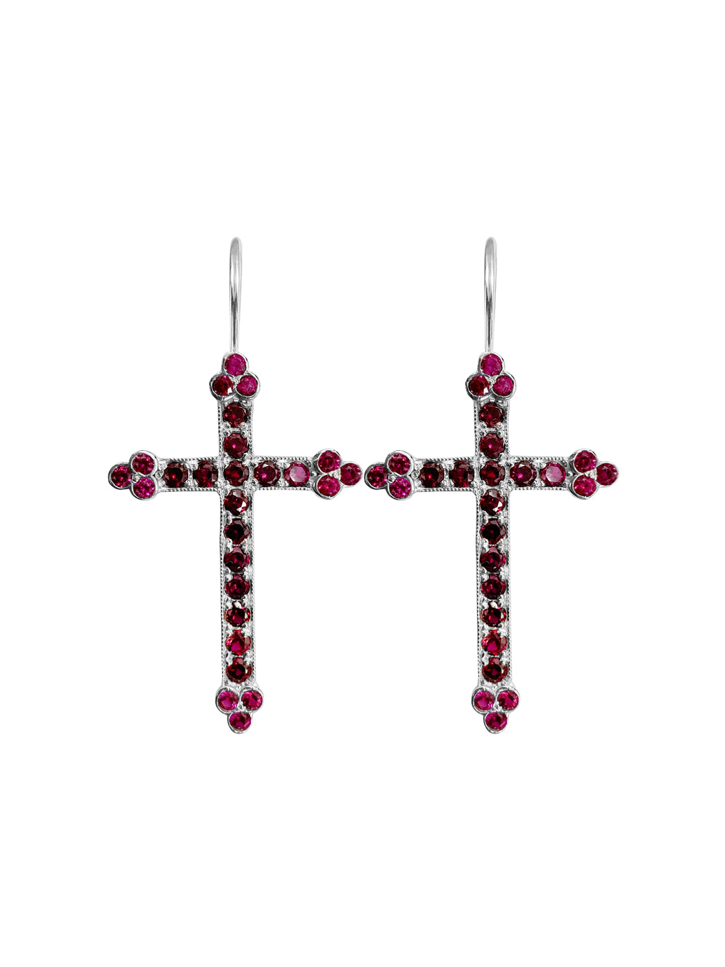 Fiorina Jewellery Victoria Cross Ruby Earrings