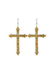 Fiorina Jewellery Victoria Cross Citrine Earrings