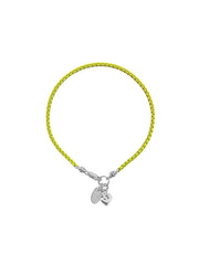 Fiorina Jewellery Wham Bracelet Neon Yellow Heart