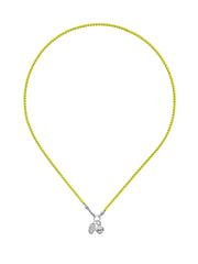 Fiorina Jewellery Wham Necklace Neon Yellow Heart