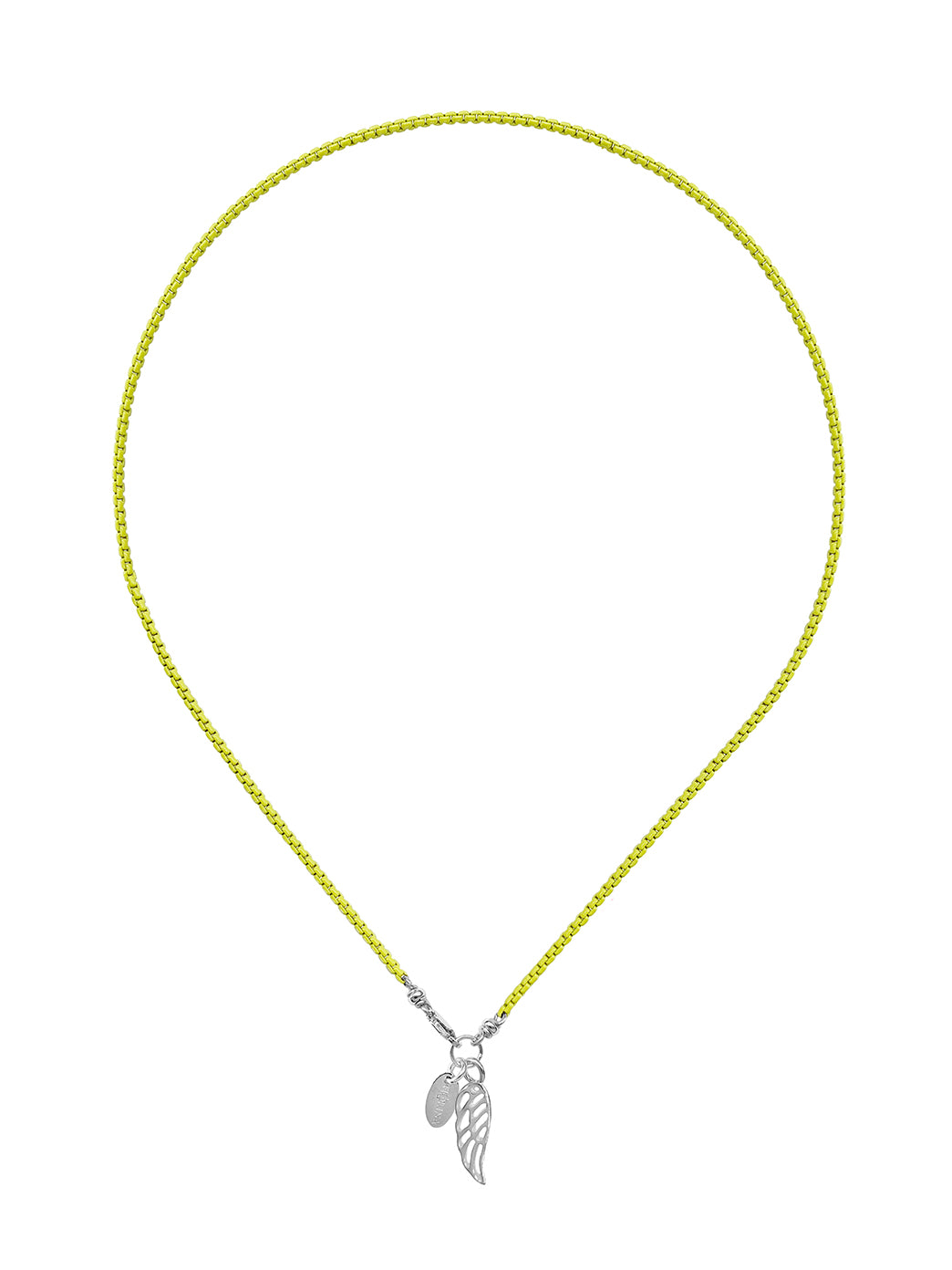 Fiorina Jewellery Wham Necklace Neon Yellow Wing