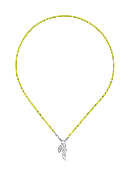 Fiorina Jewellery Wham Necklace Neon Yellow Wing
