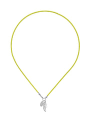 Fiorina Jewellery Wham Necklace Neon Yellow Wing